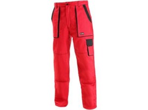 Pánské kalhoty CXS LUX JOSEF, červeno-černé