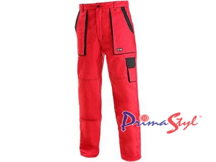 Pánské kalhoty CXS LUX JOSEF, červeno-černé