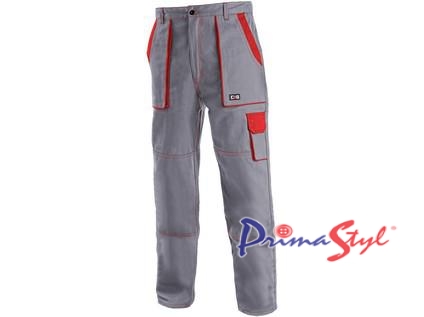 Pánské kalhoty CXS LUX JOSEF, šedo-červené