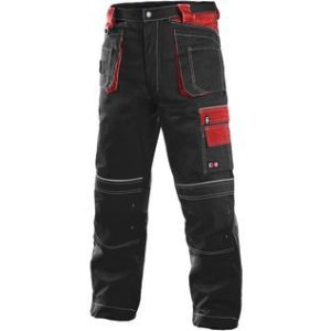 Pánské kalhoty ORION TEODOR, černo-červené